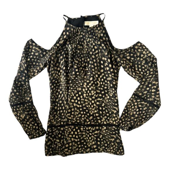 Michael Michel Kors SZ XS cold shoulder blouse - Picture 1 of 6